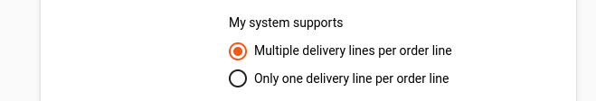 Delivery Schedule Configuration