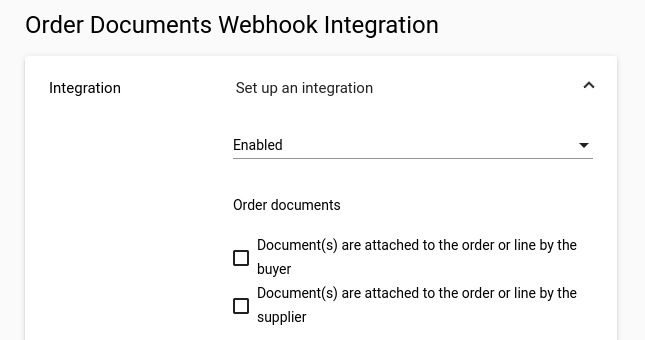 Document Events Configuration